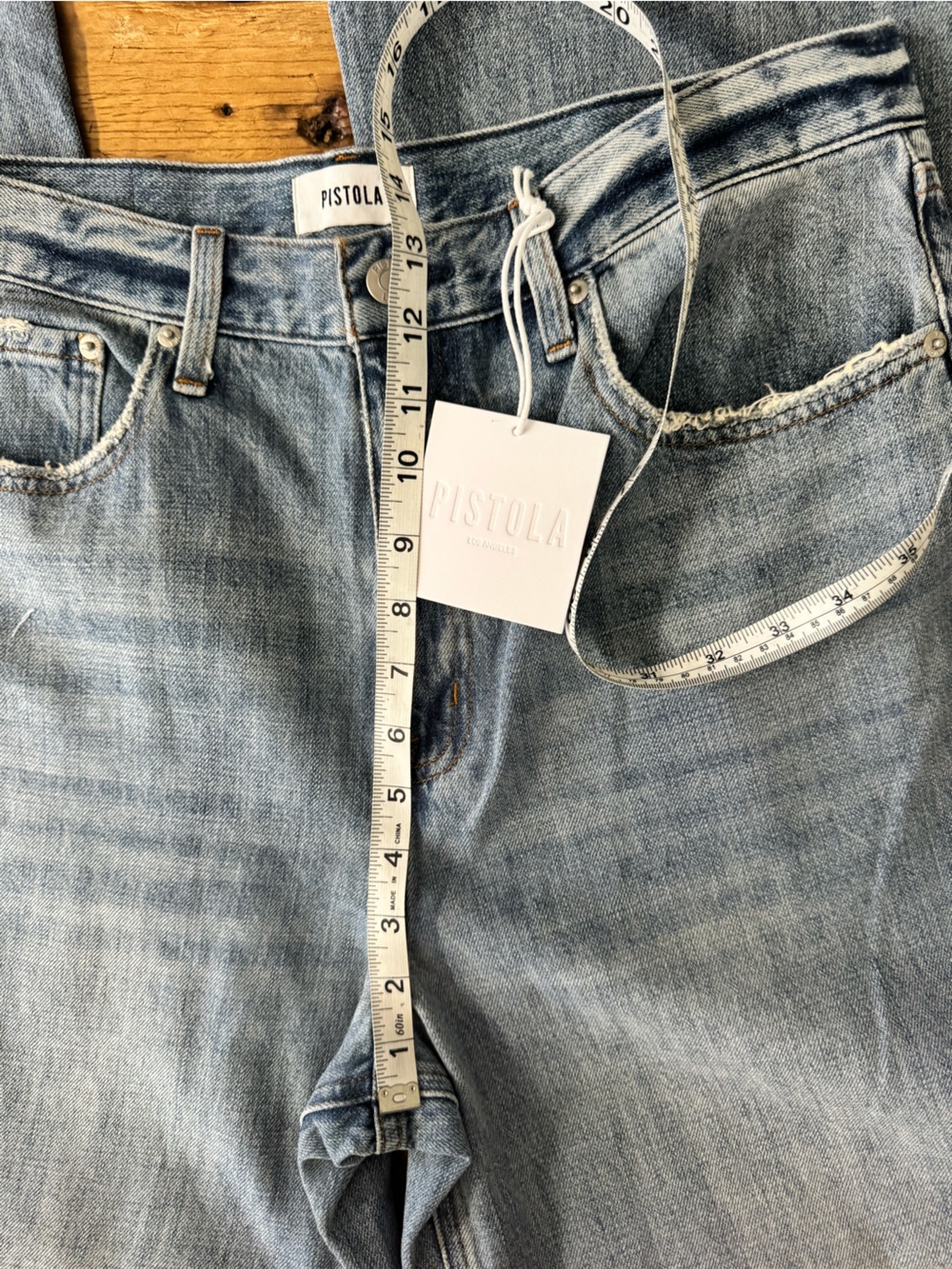 NWT Pistola Ruby High Rise Palazzo Jeans Othello - Size 31 - Picture 13 of 13